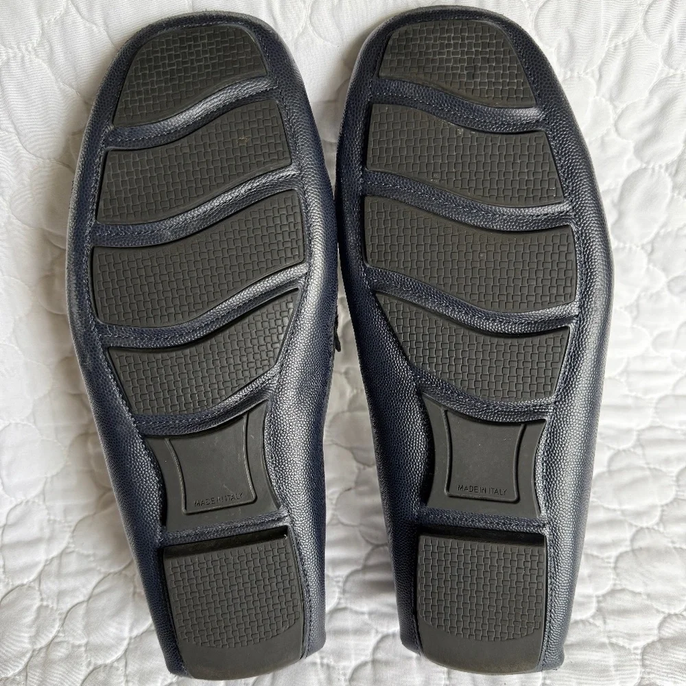 BUGATCHI Potenza Bit‎ Leather Driver Shoes Made in Italy Size 10.5
